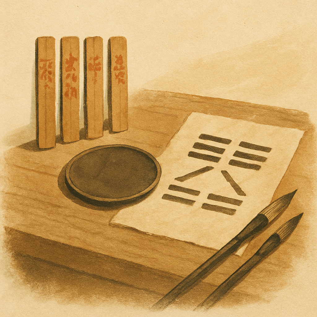 Saju reads the overall current of a life from the moment of birth, while I Ching divination answers the question you are asking right now